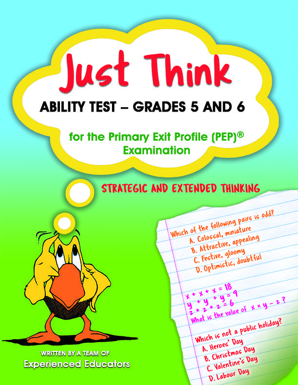 just think ability test grades 5 and 6 pep the book