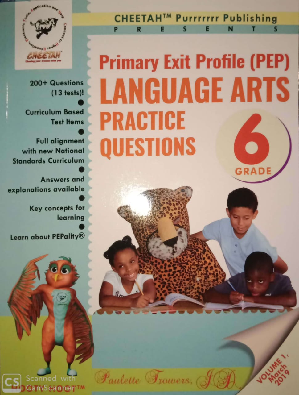 PEP language arts Practice questions Grade 6 - The Book Jungle Jamaica