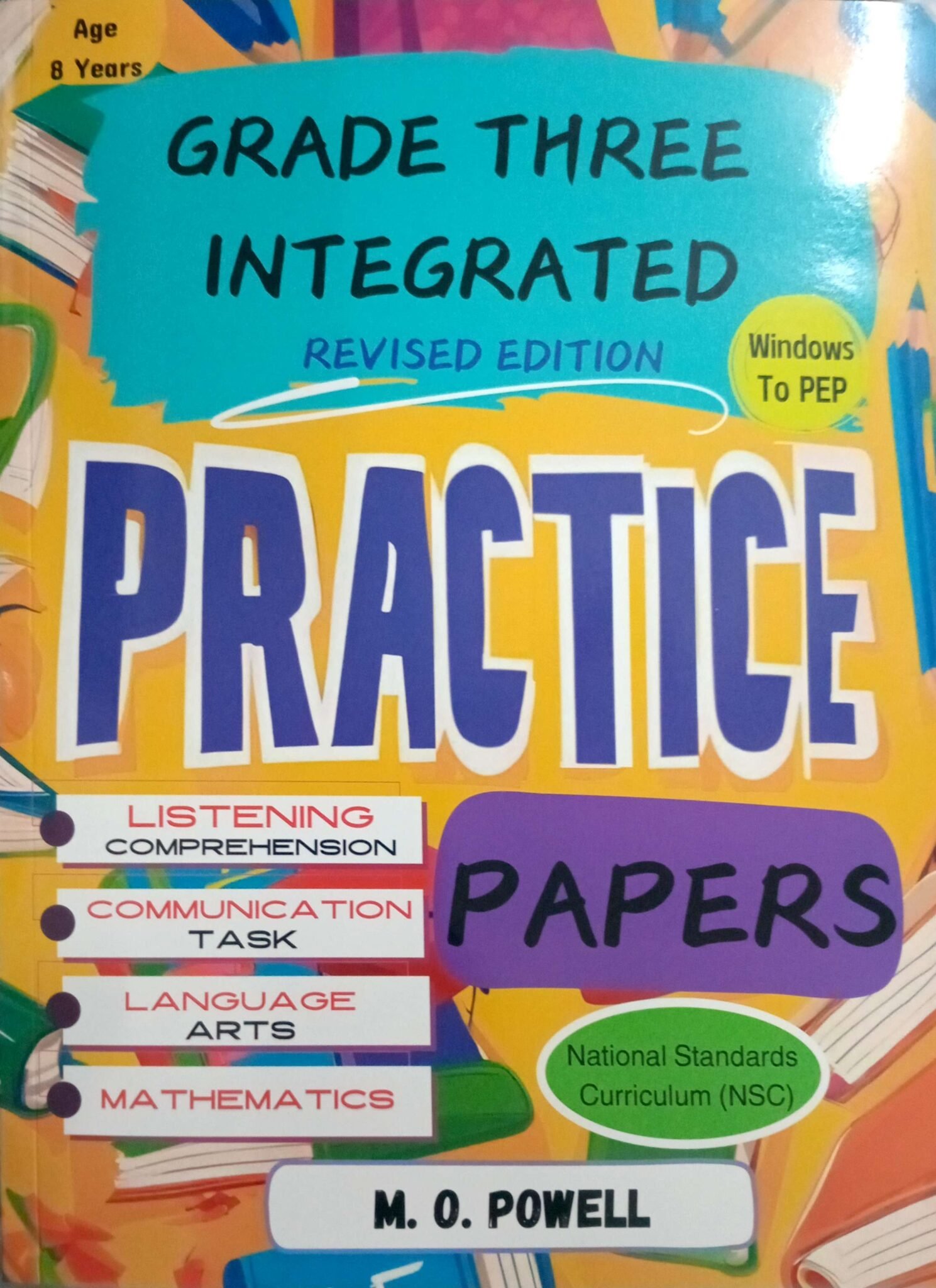 2021/03/1000002120-scaled.jpg Grade Three (3) Integrated Practice Papers Listening Comprehension Language Arts Mathematics Communication Task Workbook New Edition Age - Image 1