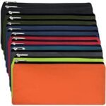 Classic Traditional Cloth Pencil Cases in Bulk, in Solid Colors (each)