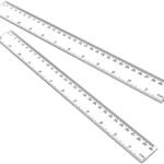 Clear/Assorted colors plastic ruler with Alphabets 30 cm/12 inches (1 ruler price)