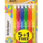 BIC brite liner highlighter 5 plus 1 assorted