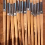Paint brush #11 (Round Hog Bristle Brush)
