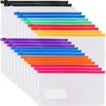 LABUK Poly Zip Envelope Clear Pencil Case (each)