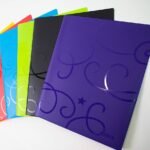 Bazic Swirl Embossed Poly Portfolio