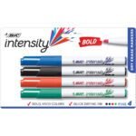 Bic Asst Fine Dry Erase Marker (4pk)