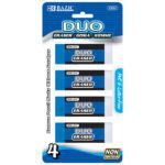 Bazic Two- Tone Vinyl Eraser (4PK)