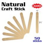 Angels Jumbo Natural Craft Sticks - 50pk