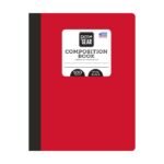 Pen + Gear 100 Sheets Red Composition Book, Wide Ruled