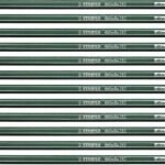 STABILO Othello 282/4B Pencil 4B Green with Stripes (each)