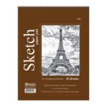 Bazic 30ct 9 x12 Spiral Prem Sketch Pad
