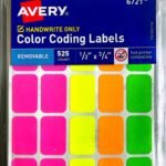 Avery Neon Color Small Rect Labels