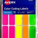 Avery Neon Color Rect Labels