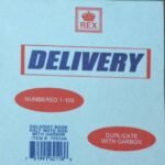 Delivery book 1/2 note size small with carbon