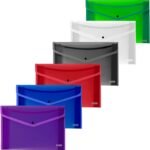BAZIC Plastic File Folder, Legal Size File Folders V-Flap (each)