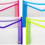 BAZIC Plastic File Folder, Letter Size File Folders V-Flap (each)