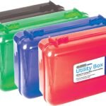 BAZIC Plastic Pencil Case Utility Storage Box, Assorted Color