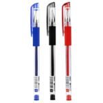 Deli Gel Ink Pen 0.5mm (blue, black, red)