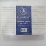Challenge Record Cards 4" * 6"