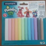 Studmark Modeling clay 12 assorted pastel colours