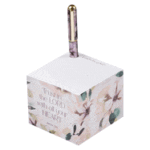 Christian Art Gifts Premium Note Block W/Pen for Women W/Inspirational Scripture: Trust in the Lord, Encouraging Bible Verse Proverb, 750 Sticky Notes