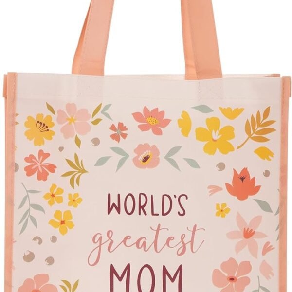 World's Greatest Mom Non-woven Coated Tote Bag