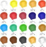 Artecho Professional Acrylic Paint (120ml / 4.05oz each) Tubes, Art Craft Paints for Canvas, Rock, Stone, Wood, Fabric, Art Supplies