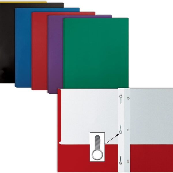Two Pocket folders with prong