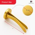 Brass Plated Fasteners 1" each
