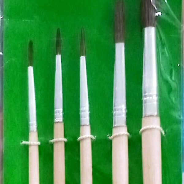 Flomo 5pc Natural Paintbrush Set