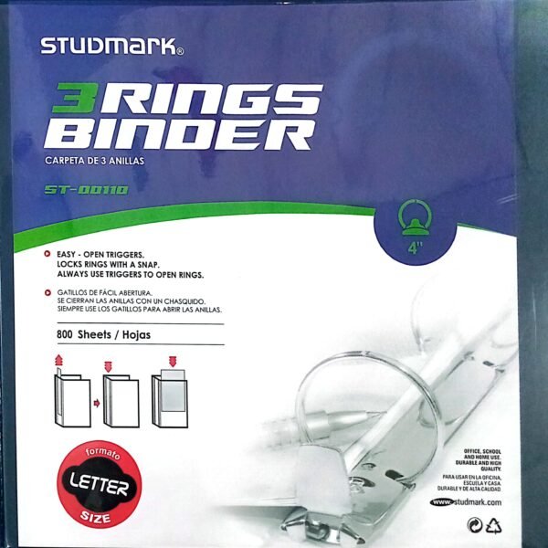 Studmark 4.0 3 Rings Binder