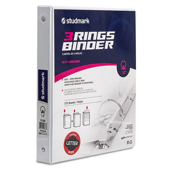 Studmark 1.0 3 Rings Binder