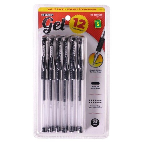 Studio Black Gel Pens