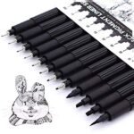 Black Pigment Liner Set 12 sizes