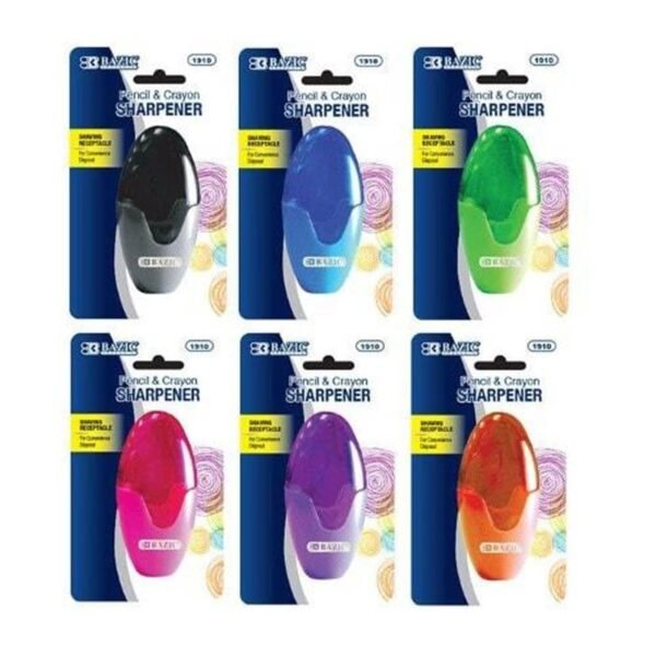 Bazic Pencil and Crayon Sharpener