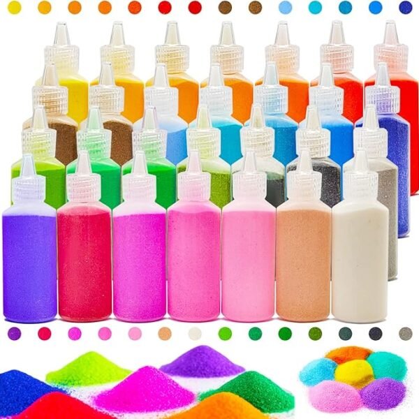 Sand Art Assorted Colors Sand Art Bottles 1.25oz