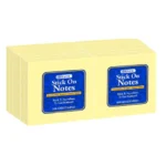 Bazic Stick on Notes 100 sheets (each)