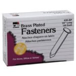 CLI Brass Plated Fasteners 100 each