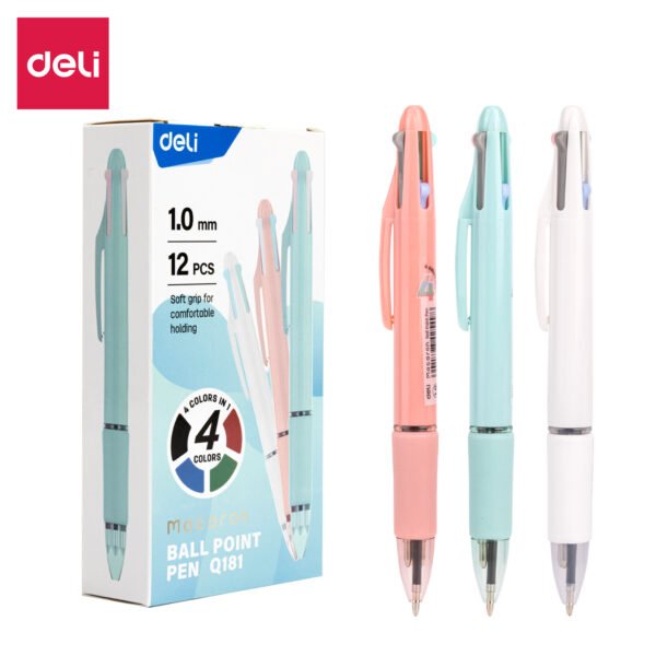Deli Macaron Ball Point Pen 4 Colors
