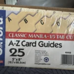 Oxford A-Z Card Guides