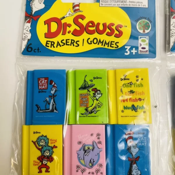 Dr.Seuss 6ct Erasers