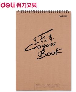 Deli Croquis Book 8K 250mm x 360mm, 40 sheets