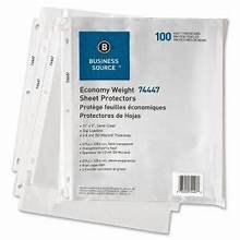Business Source Economy Weight Sheet Protectors (each)