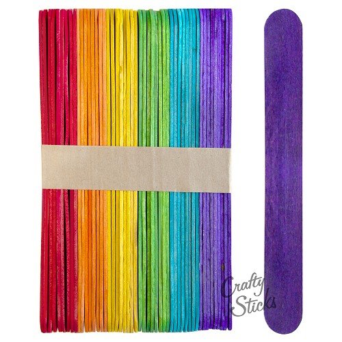 Colored Craft Sticks 100pcs