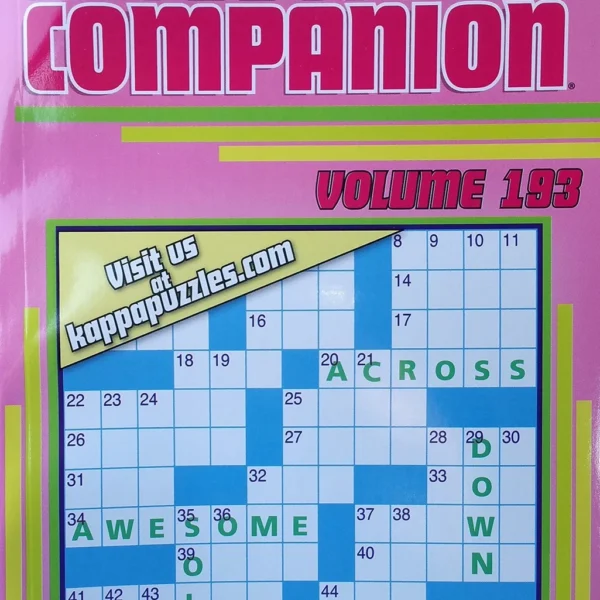 Kappa Crossword Companion Puzzle Book