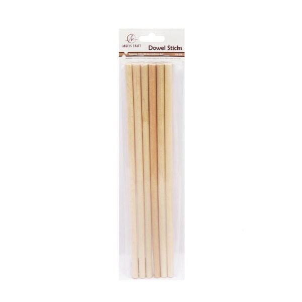 Dowel Thin Sticks Natural 6 ct
