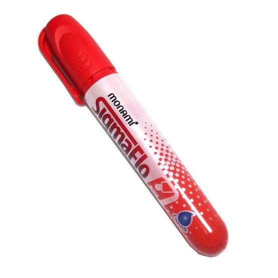 Monami SigmaFlo White Board Marker Red