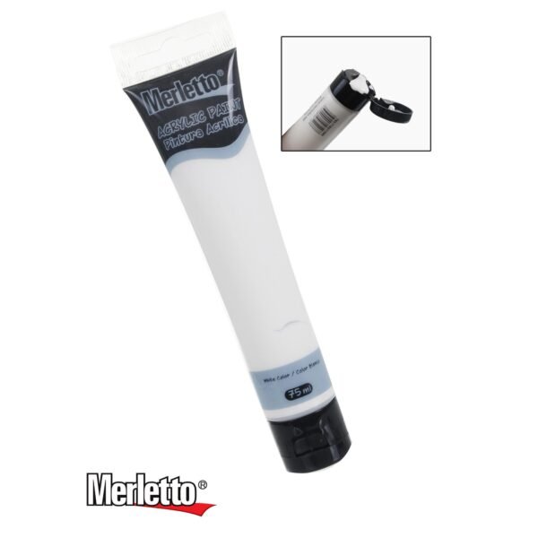 Merletto Acrylic paint 75 ml white