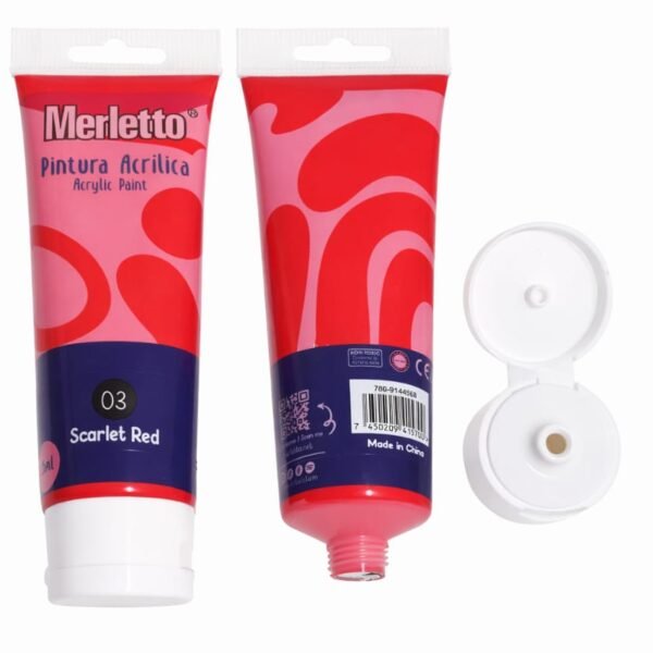 Merletto Acrylic paint 75 ml red