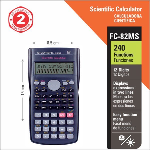 Studmark scientific calculator 240 functions